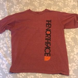 Red North face T-shirt